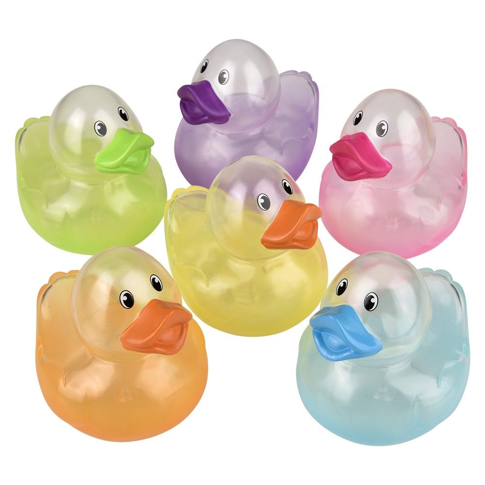 72 pieces 3.75 Inch Translucent Duckies 12ct - Slime & Squishees