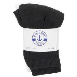 60 Pairs Yacht & Smith Assorted Kids Cotton Crew Socks Size 6-8 Bulk Pack - Boys Crew Sock