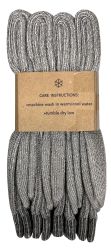 24 Pairs Yacht & Smith Men's Merino Wool Thermal Socks Heather Grey Size 10-13 - Mens Thermal Sock