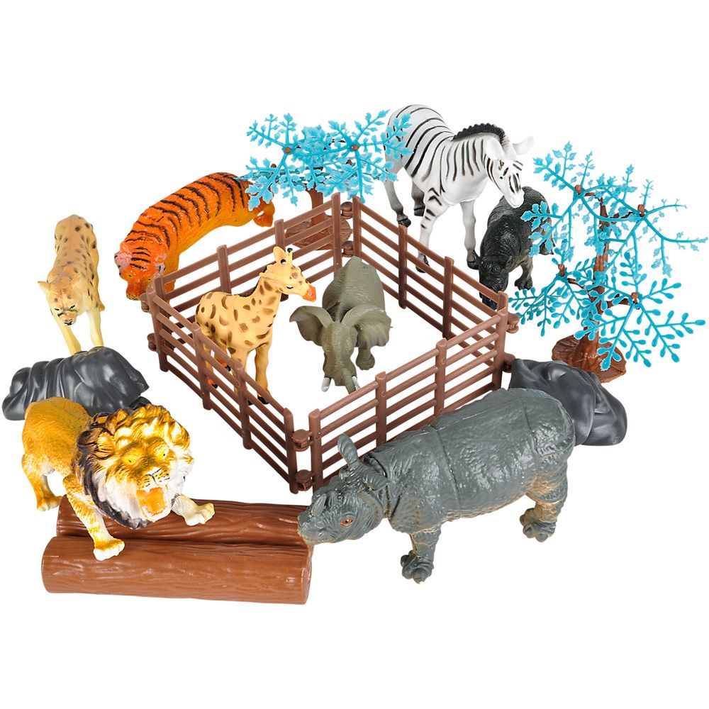 12 pieces of 20 Pc Animal Pail Set
