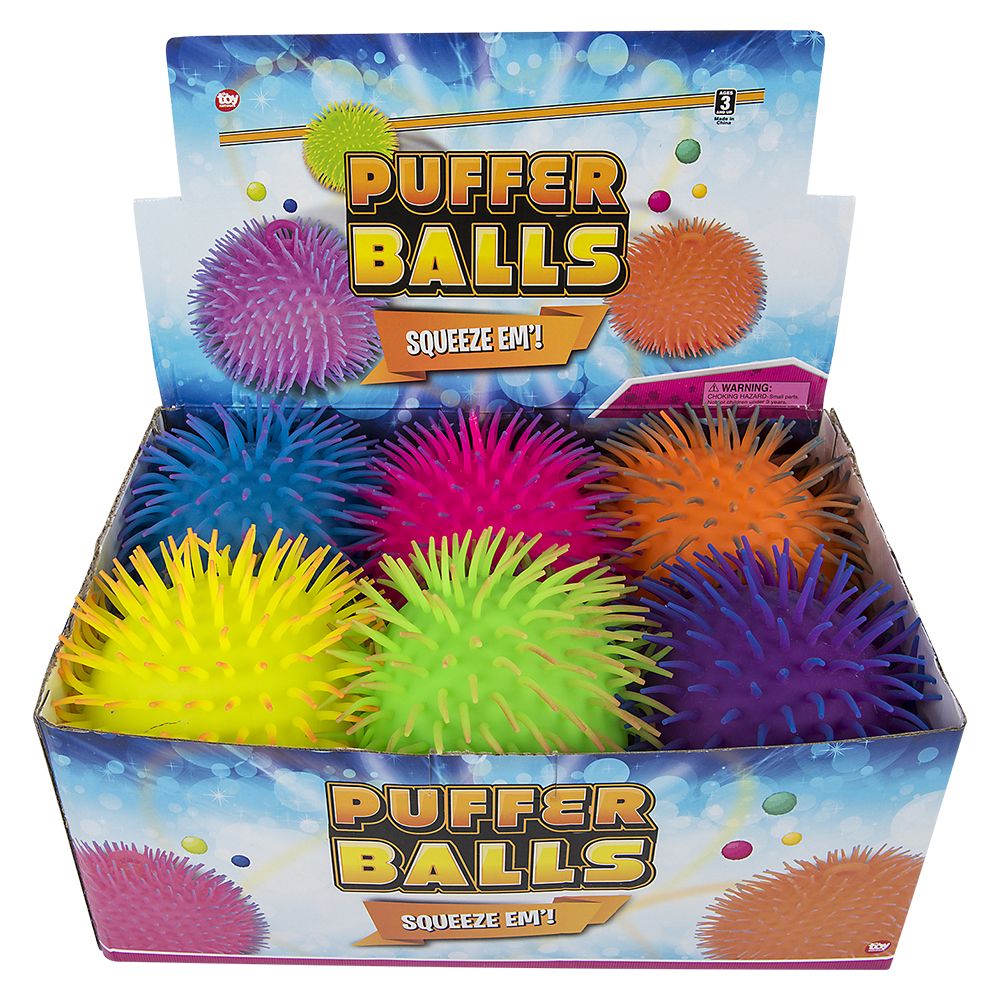 36 pieces 9" TwO-Tone Puffer Ball - Balls