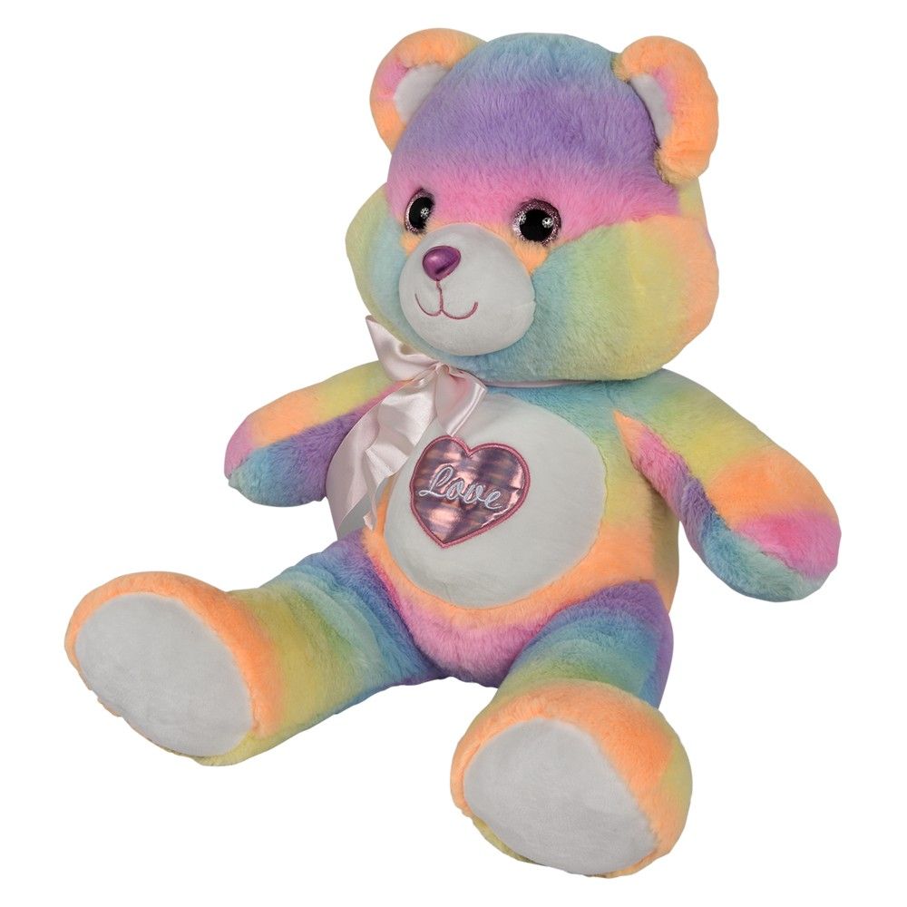 6 pieces 24 inch Cotton Candy Heart Bear - Candy