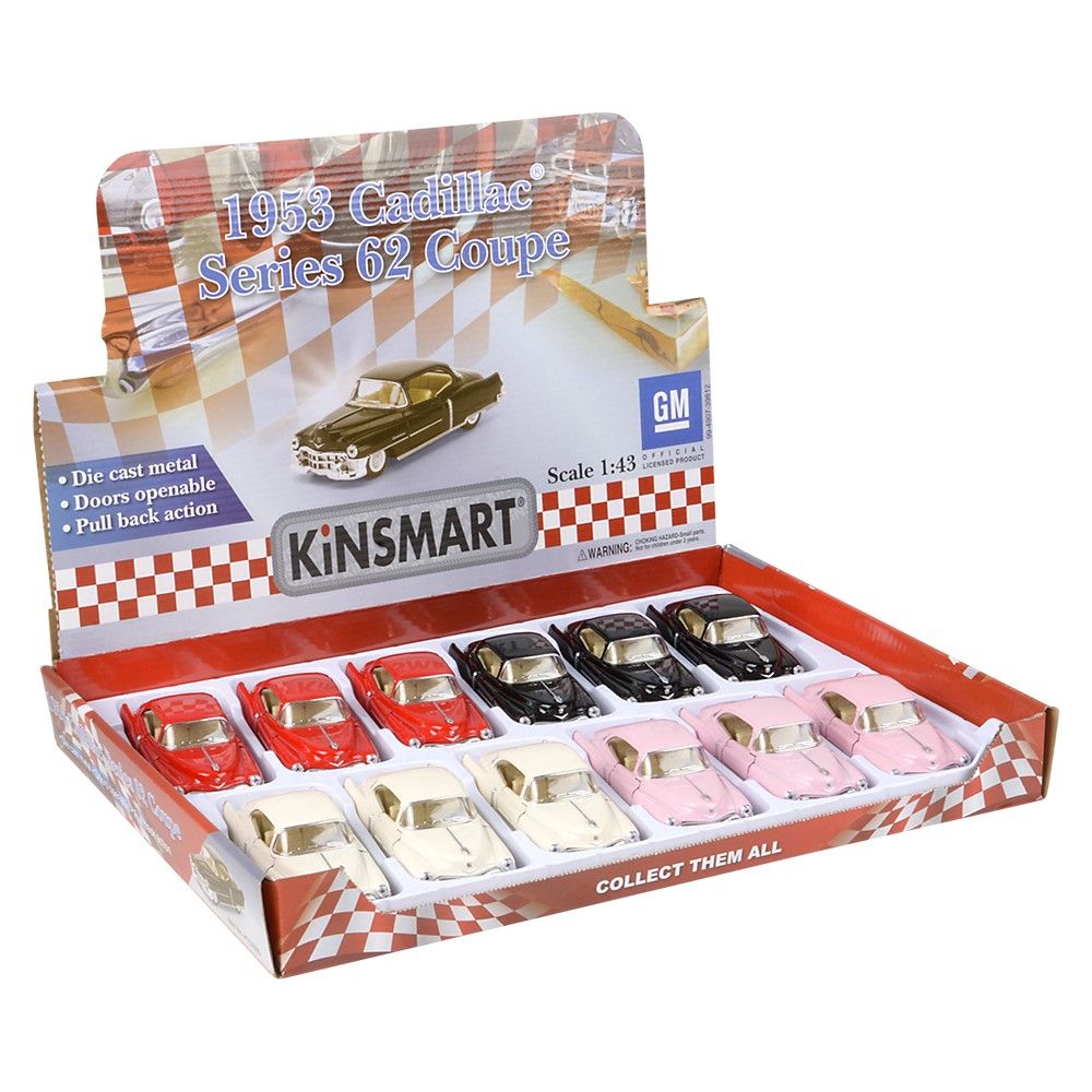 144 pieces 5" DiE-Cast 1953 Cadillac Series 62 Coupe - Car, Planes, Trains & Bikes