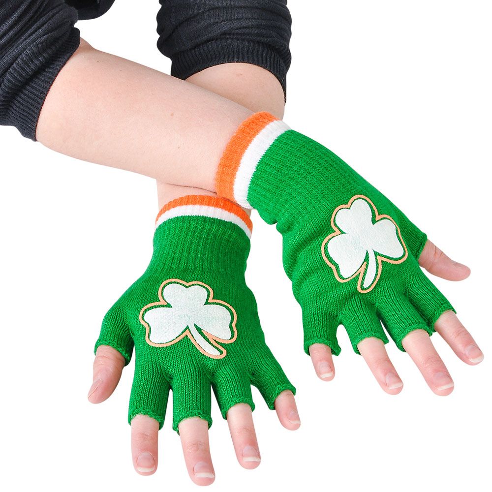72 pieces Irish Fingerless Gloves - Store