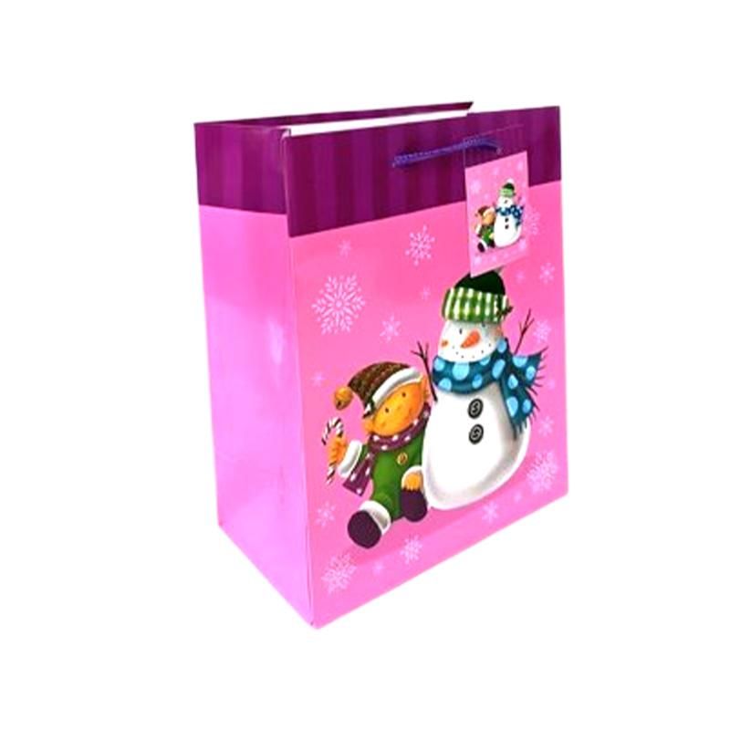 120 Pieces 3pk Medium Glossy Christmas Bag - Christmas Gift Bags and Boxes