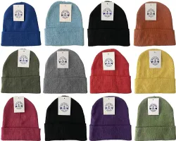 72 Pieces Yacht & Smith Unisex Kids Stretch Colorful Winter Warm Knit Beanie Hats, Many Colors - Winter Beanie Hats