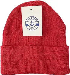 72 Pieces Yacht & Smith Unisex Kids Stretch Colorful Winter Warm Knit Beanie Hats, Many Colors - Winter Beanie Hats