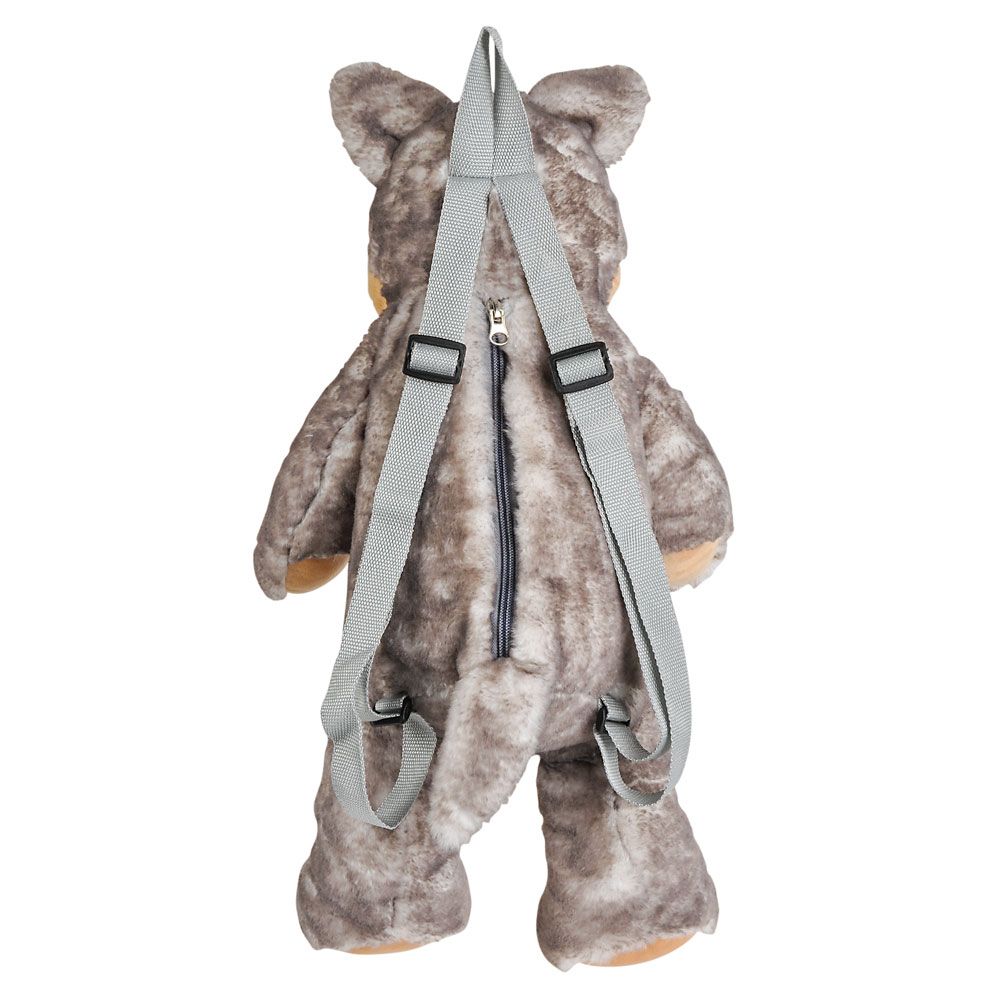 12 pieces 20" Plush Wolf Backpack - Plush Toys