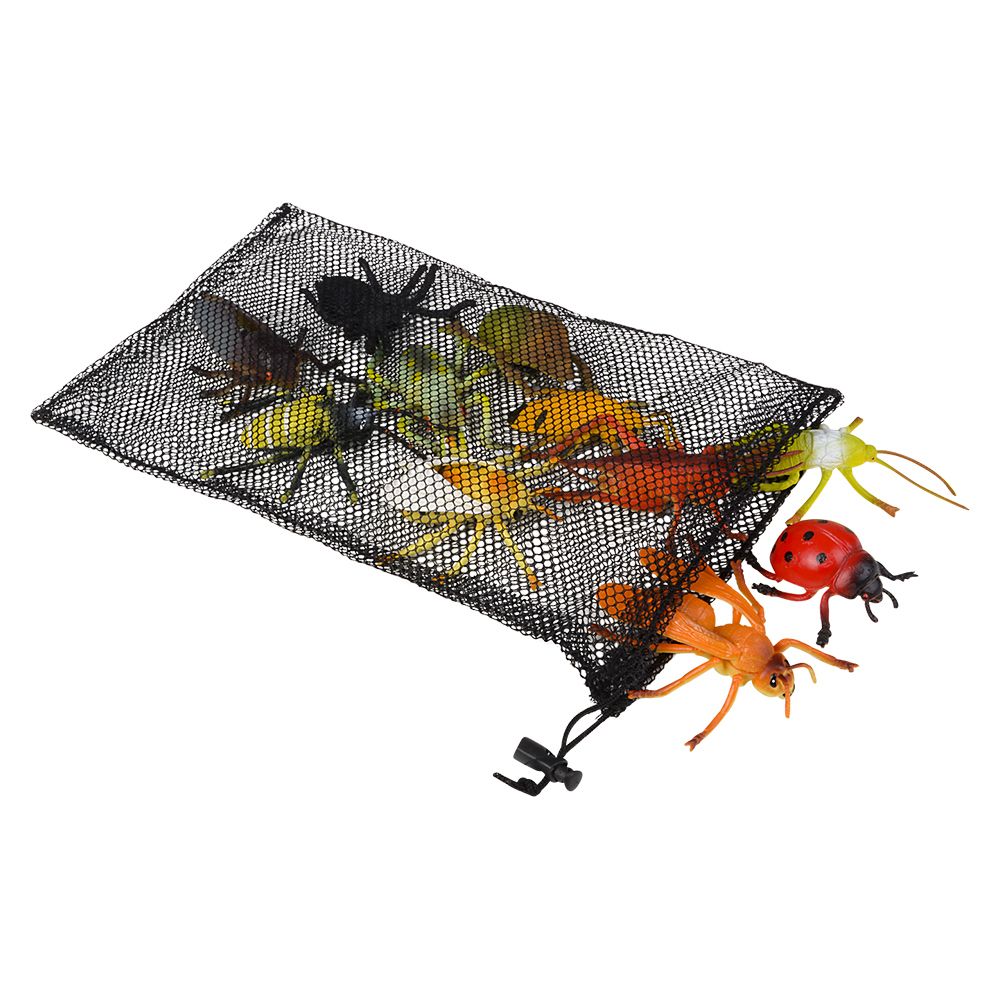 24 pieces Insect Figures In Mesh Bag - Animal & Reptiles