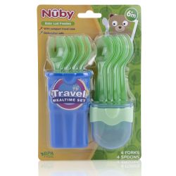 72 pieces Nuby Mealtime Travel Set - Baby Accessories