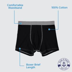 36 Wholesale Yacht And Smith Men's Cotton Boxer Briefs In Assorted Colors Size Small