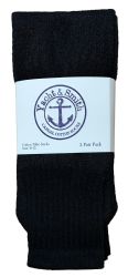 300 Wholesale Yacht & Smith Women's 26 Inch Cotton Tube Sock Solid Black Size 9-11