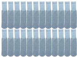 48 Wholesale Yacht & Smith 17 Inch Kids Tube Socks Size 6-8 Solid Gray