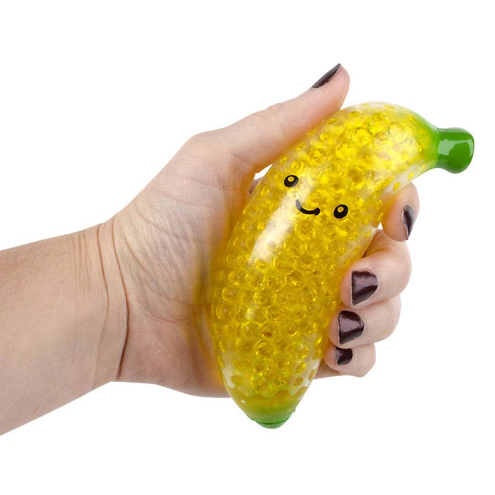 72 pieces 5.5" Squeezy Bead Banana - Slime & Squishees