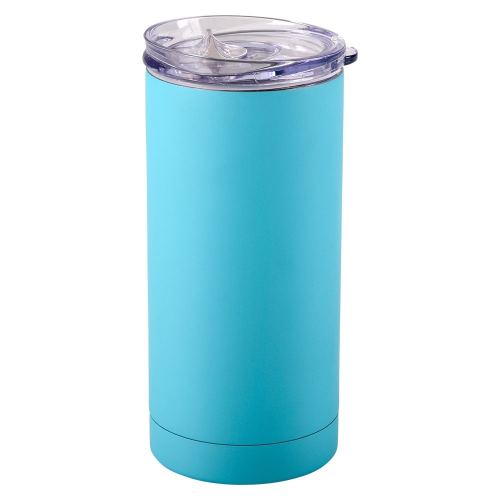 24 pieces XxX- Slim Can Cooler - Matte Turquoise  24/0 - Cooler & Lunch Bags