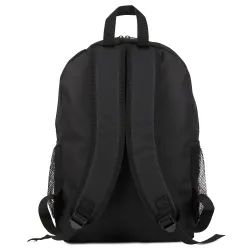 48 Wholesale Yacht & Smith 17inch Water Resistant Black Backpack With Adjustable Padded Straps
