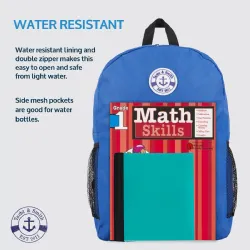 Yacht & Smith 17 Inch Water Resistant Backpack With Adjustable Padded Shoulder Straps