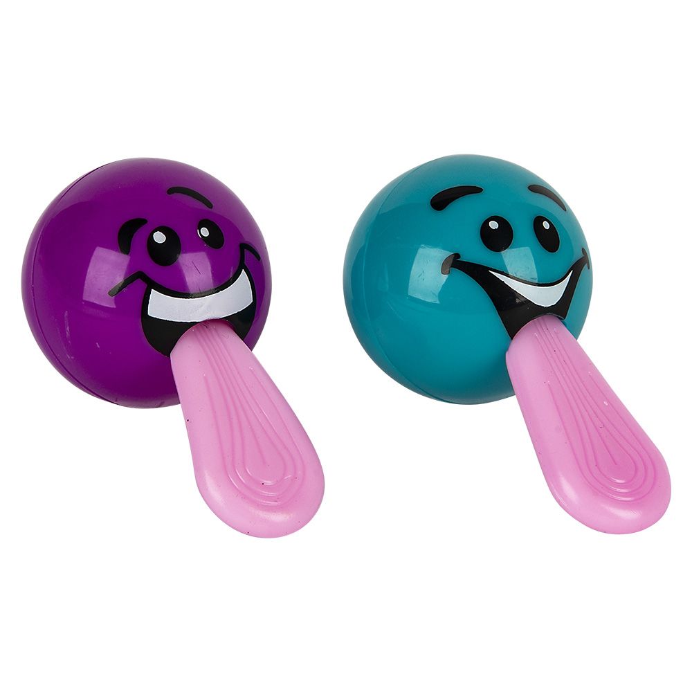 500 pieces 1.25" Stretch Tongue Silly Face Ball (50pc/un) - Balls