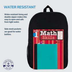 24 Wholesale Yacht & Smith 17inch Water Resistant Black Backpack With Adjustable Padded Straps