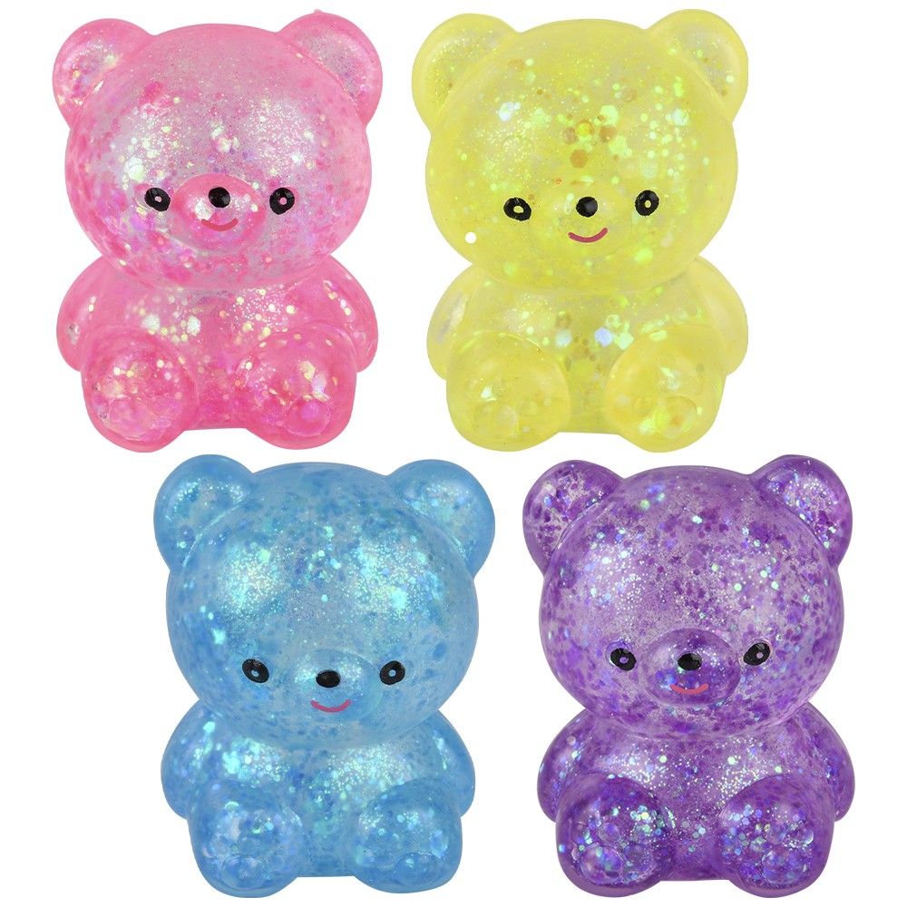 72 pieces 3" Squeezy Sugar Bears - Slime & Squishees
