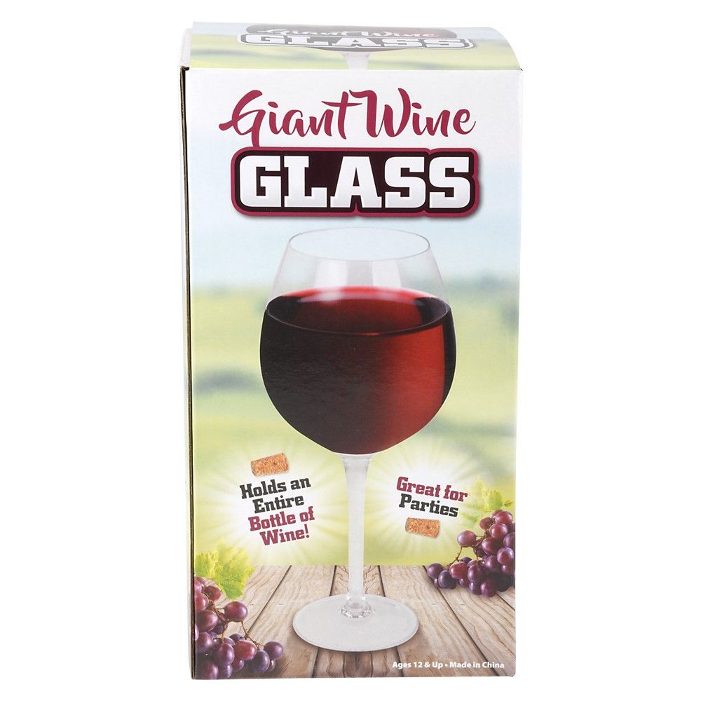 6 pieces of Giant Wine Glass 10"