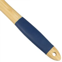 24 pieces Michael Graves Design Flat Bamboo Spatula With Indigo Silicone Handle - Kitchen Gadgets & Tools