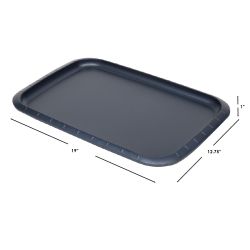 12 pieces Michael Graves Design Textured NoN-Stick 12gc X 18gc Carbon Steel Cookie Sheet, Indigo - Stainless Steel Cookware