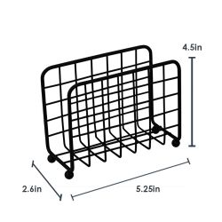 12 pieces of Home Basics Grid Collection NoN-Skid Free Standing Napkin Holder, Black