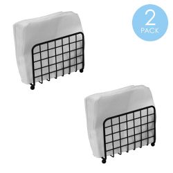 12 pieces of Home Basics Grid Collection NoN-Skid Free Standing Napkin Holder, Black