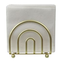 12 pieces of Home Basics Flat Wire Steel Free Standing Upright NoN-Skid  Modern Napkin Holder, Gold