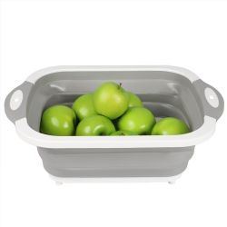 12 pieces of Home Basics 3-IN-1 Collapsible Basket Cutting Board Strainer