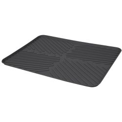 24 pieces of Home Basics Large Ridged Plastic NoN-Skid  Dish Drying Mat, Grey