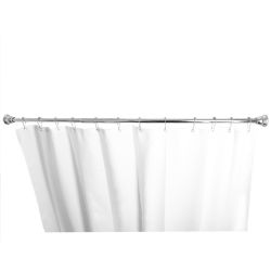 12 pieces of Home Basics Empire 47-72gc Adjustable Tension Mounted Straight Steel Shower Curtain Rod, Chrome