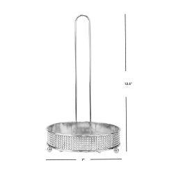 12 pieces of Home Basics Pave Free Standing Paper Towel Holder, Chrome