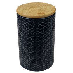 12 pieces of Home Basics Honeycomb Large Ceramic Canister, Navy