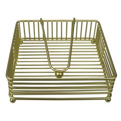 12 pieces of Home Basics Halo Steel Napkin Holder With Weighted Pivoted Arm, Gold