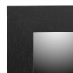 6 pieces of Home Basics Framed Painted Mdf 18gc X 24gc Wall Mirror, Black