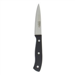 24 pieces of Home Basics 3.5" Stainless Steel Paring Knife With Contoured Bakelite Handle, Black