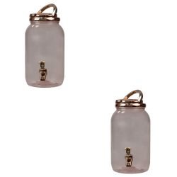 6 pieces of Home Basics 3.78 Lt Plastic Beverage Dispenser, Rose Gold