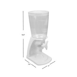 6 pieces of Home Basics Single Cereal Dispenser, White
