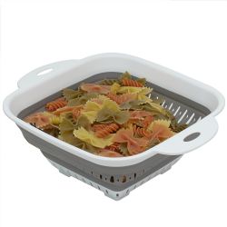 24 pieces of Home Basics Medium Collapsible Colander, Grey