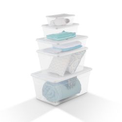 12 pieces of Sterilite 16 Quart / 15 Liter Storage Box
