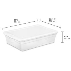 10 pieces of Sterilite 28 Quart / 27 Liter Storage Box