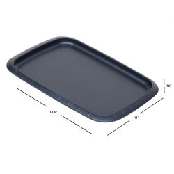 12 pieces of Michael Graves Design Textured NoN-Stick 10gc X 14gc Carbon Steel Cookie Sheet, Indigo