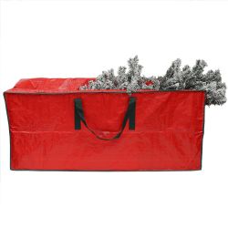 12 pieces of Home Basics Rectangle Christmas Tree Bag, Red