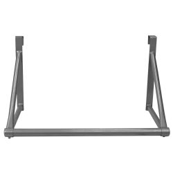 6 pieces of Home Basics Over The Door Metal Closet Rod, Silver