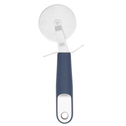 24 pieces of Michael Graves Design Comfortable Grip Stainless Steel Easy Rotary Pizza Cutter, Indigo