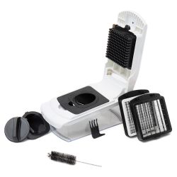 12 pieces of Home Basics Mandoline Slicer With Storage, White