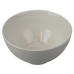 24 pieces of Home Basics Embossed Thread  6" Ceramic Bowl, White
