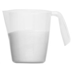 24 pieces of Home Basics Plastic Measuring Cup With Raised Measurement Markings, Clear